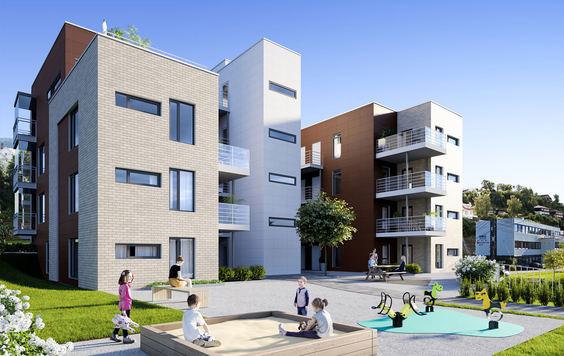 VB Rørlegger E. Sjøstrøm Prosjekt Nesttunbrekka